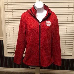Red Husker zip up jacket